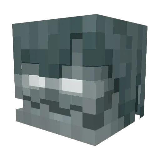 Lasereth Minecraft avatar head, 3D render