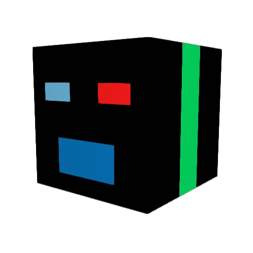 Lasg01 Minecraft avatar head, 3D render