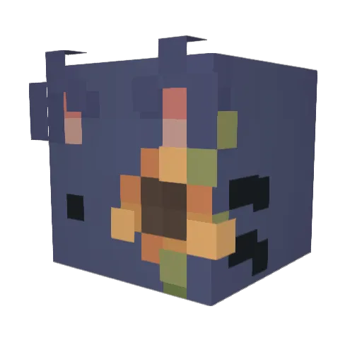 Lashayn Minecraft avatar head, 3D render