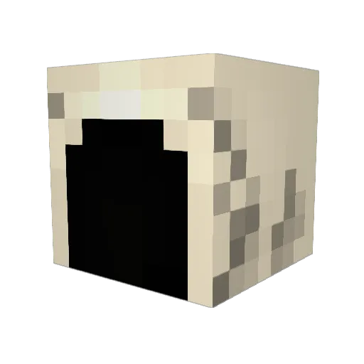 Laskairk Minecraft avatar head, 3D render
