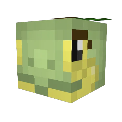 Lasm_ Minecraft avatar head, 3D render