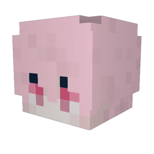 Lasor_ Minecraft avatar head, 3D render