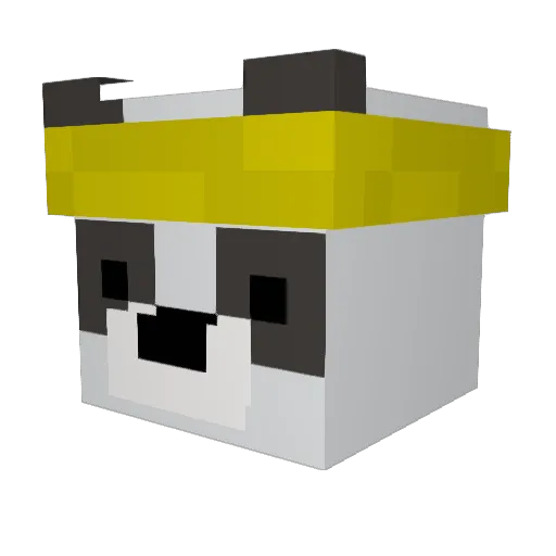 Laspedos Minecraft avatar head, 3D render