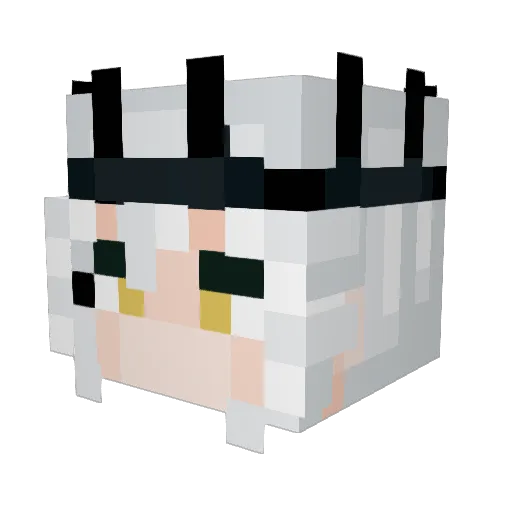 Lasquiil Minecraft avatar head, 3D render