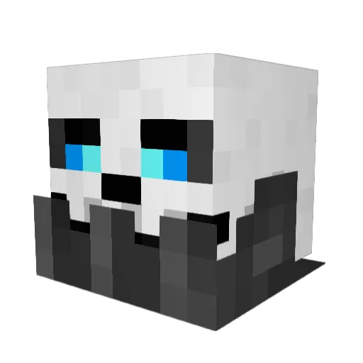 Lasrach Minecraft avatar head, 3D render