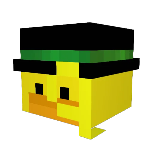 LassLo_05 Minecraft avatar head, 3D render