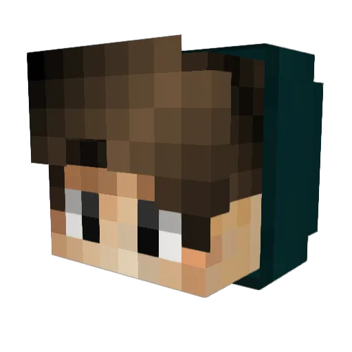 LassMalDiese Minecraft avatar head, 3D render