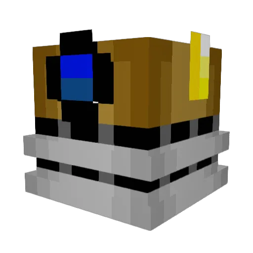 Lassarra Minecraft avatar head, 3D render