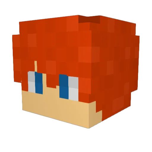 Lassasin_ Minecraft avatar head, 3D render