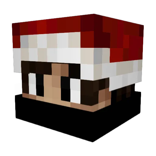 LasseAaB Minecraft avatar head, 3D render