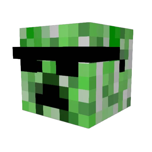 Lasse_Andersen Minecraft avatar head, 3D render