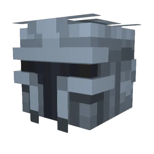 Lasseistklasse Minecraft avatar head, 3D render