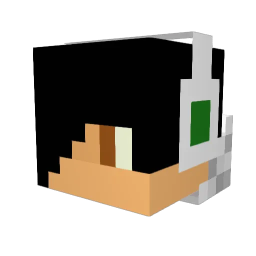 Lassie187 Minecraft avatar head, 3D render