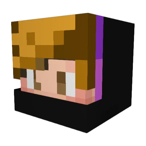 Lassoe Minecraft avatar head, 3D render