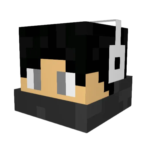 LastAFK Minecraft avatar head, 3D render