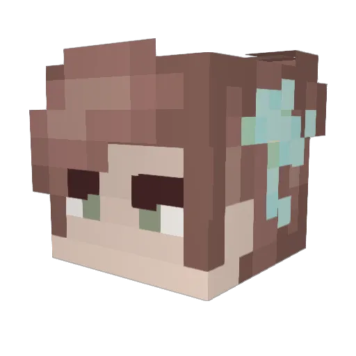 LastAutumn Minecraft avatar head, 3D render