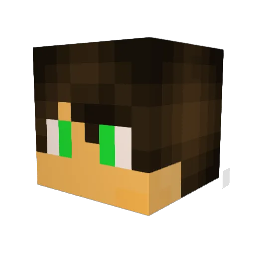 LastBlock Minecraft avatar head, 3D render