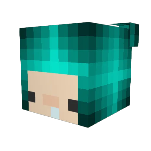 LastBunny Minecraft avatar head, 3D render
