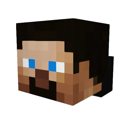 LastClockMaker Minecraft avatar head, 3D render