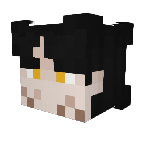 LastHopeLeader Minecraft avatar head, 3D render