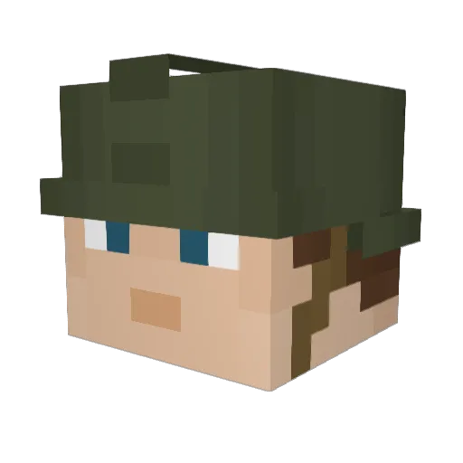 LastIRanger Minecraft avatar head, 3D render