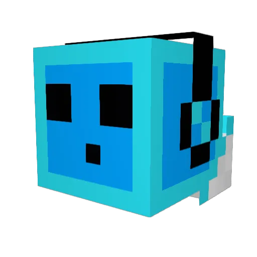 LastPIayer Minecraft avatar head, 3D render