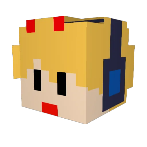 LastPayne Minecraft avatar head, 3D render