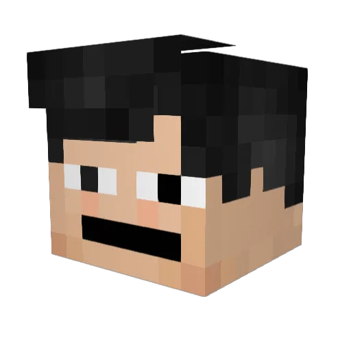 LastSpeed Minecraft avatar head, 3D render