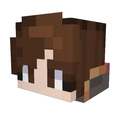 LastUndisclosed Minecraft avatar head, 3D render