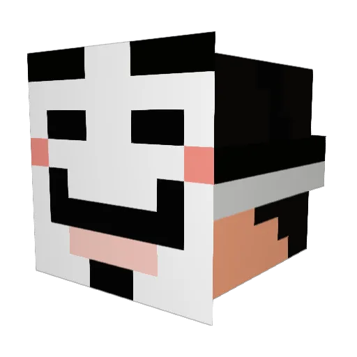 Last_of_Dead Minecraft avatar head, 3D render