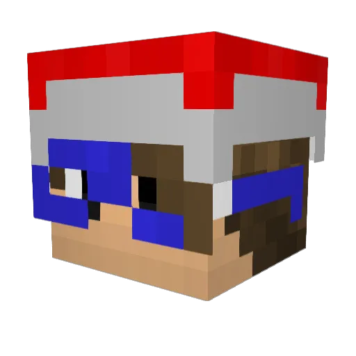 Lastbower Minecraft avatar head, 3D render