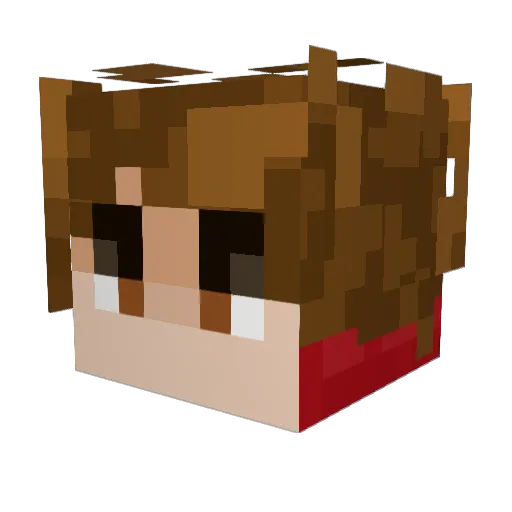 LasteQ Minecraft avatar head, 3D render