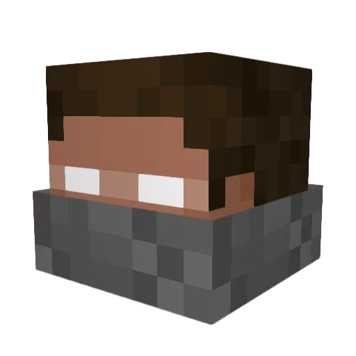 LasterCT Minecraft avatar head, 3D render