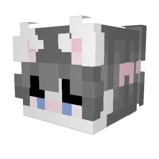 Lastergh Minecraft avatar head, 3D render