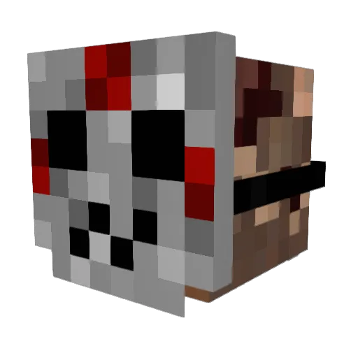 Lastmemory Minecraft avatar head, 3D render