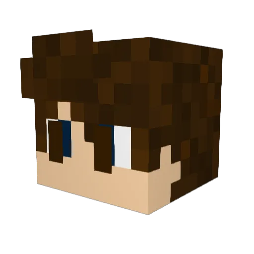 Lastow Minecraft avatar head, 3D render