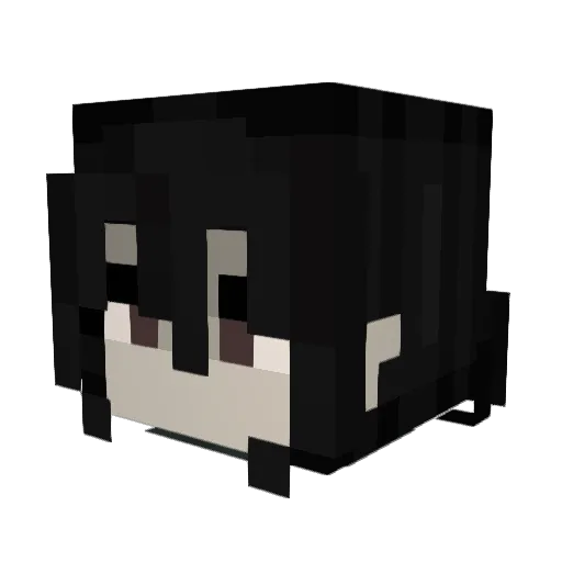 Lastree Minecraft avatar head, 3D render