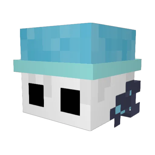 Lastron_ Minecraft avatar head, 3D render