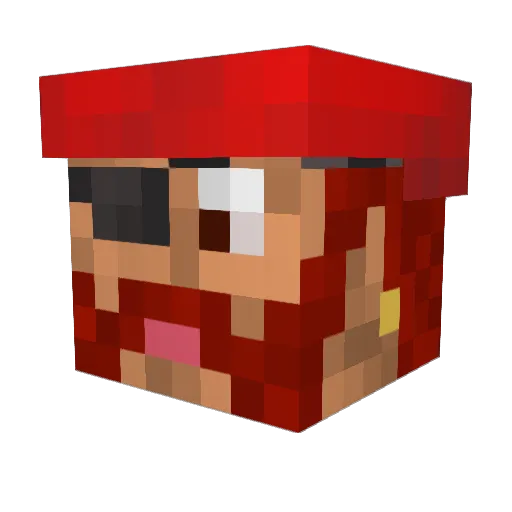 Lastshady Minecraft avatar head, 3D render