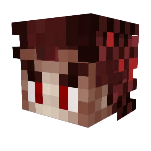 Lasttheripper Minecraft avatar head, 3D render