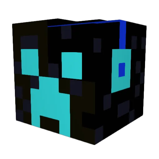Lasttouch Minecraft avatar head, 3D render