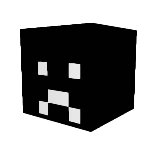 Lasup_ Minecraft avatar head, 3D render