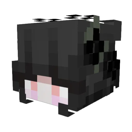 Lasvando Minecraft avatar head, 3D render