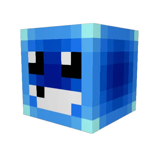 Laswegas_ Minecraft avatar head, 3D render