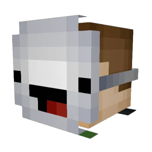 LatIIboiii Minecraft avatar head, 3D render