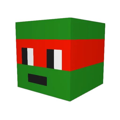 LatchEL Minecraft avatar head, 3D render