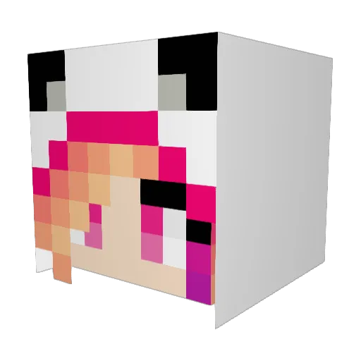 LateAutumn Minecraft avatar head, 3D render