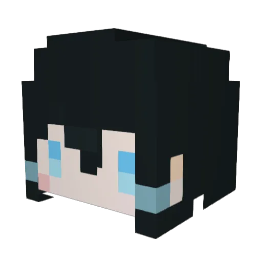 LateFall Minecraft avatar head, 3D render