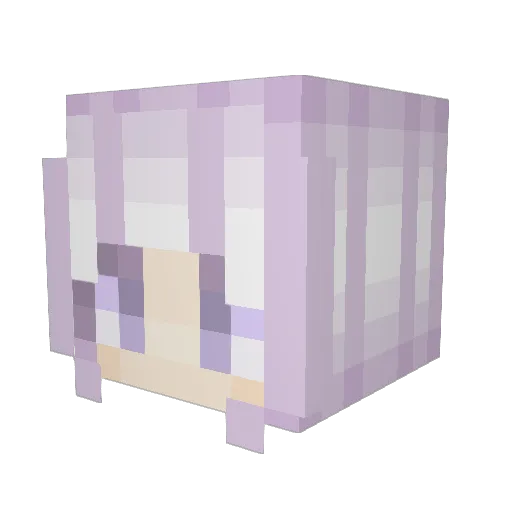 LateScapegoat Minecraft avatar head, 3D render
