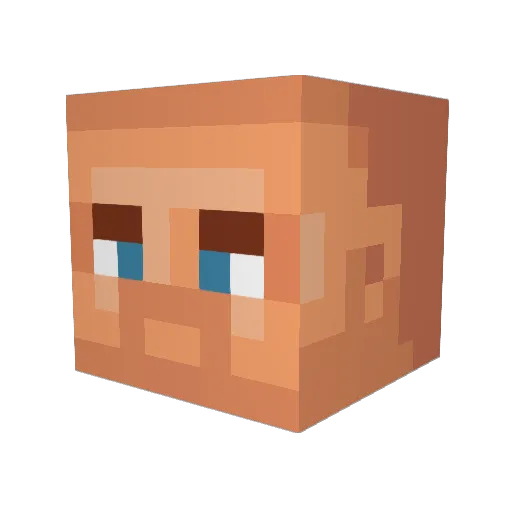 Late_To_The_Game Minecraft avatar head, 3D render